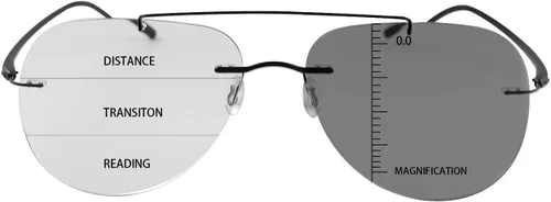 Miniatura 2 de MIRYEA Gafas de sol fotocrómicas progresivas de lectura multifoco Transición UV400 Lectores de sol Gafas de bloqueo de luz azul