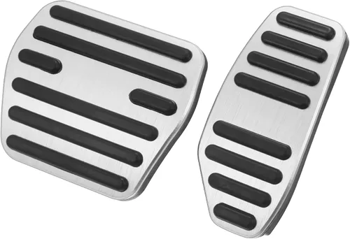 Miniatura 8 de X AUTOHAUX 1 Unidades Antideslizante Sin Perforación Aleación de Aluminio Freno y Gas Pedal Cubiertas de Pedal de Pie Almohadillas para Nissan Kicks