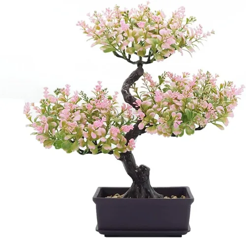Árbol bonsái artificial, planta bonsái, mini árbol bonsái, árbol bonsái de enebro, árboles Bonzai artificiales de interior, árboles bonsái verdes,