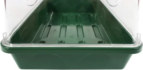 Miniatura 7 de EarlyGrow 93763 propagador medio con cúpula para semillas y hierbas con extensión de altura lateral ventilada, verde
