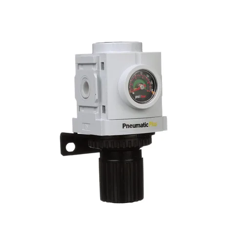 Miniatura 5 de Sistema desecante de aire PneumaticPlus PPC3-N02G de 3 unidades de filtrado, con filtro de partículas de aire, filtro coalescente y regulador