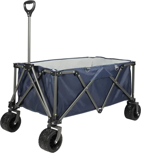 REDCAMP Carrito de playa plegable extra grande de 250 L para arena, carro utilitario resistente con ruedas grandes todo terreno y soporte para