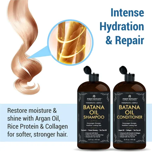 Miniatura 3 de Champú y acondicionador Batana Oil - Combate la pérdida de cabello, promueve el crecimiento del cabello, combate la caspa, los piojos y la picazón