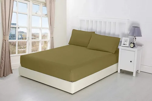 Miniatura 19 de Sábana bajera ajustable individual de 600 hilos suave de tejido satén de 100% algodón, color blanco, sábanas refrescantes de bolsillo profundo, se