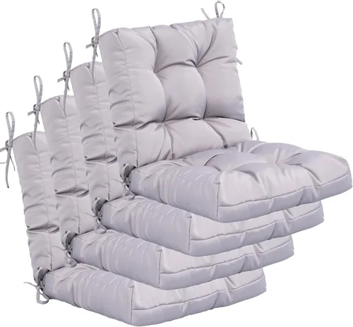 Miniatura 16 de QILLOWAY - Cojín o respaldo para asiento de exterior, cojín de repuesto, primavera/verano, Moderno, Beige