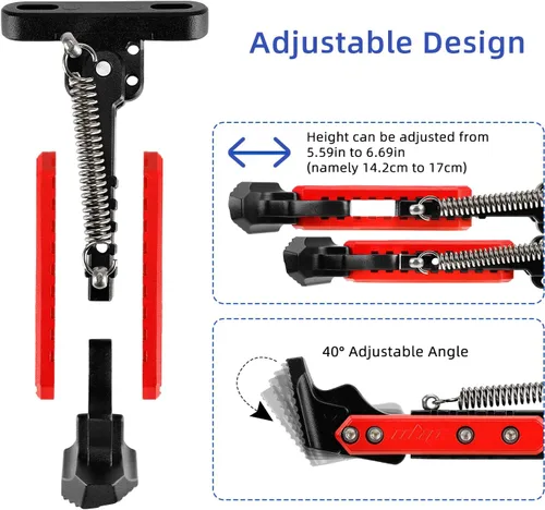 Miniatura 2 de ulip Patinetes eléctricos Soporte de estacionamiento ajustable Accesorios de repuesto para Gotrax G4 Hiboy S2 Pro Xiaomi M365 1S Pro Pro2 MI3 Negro