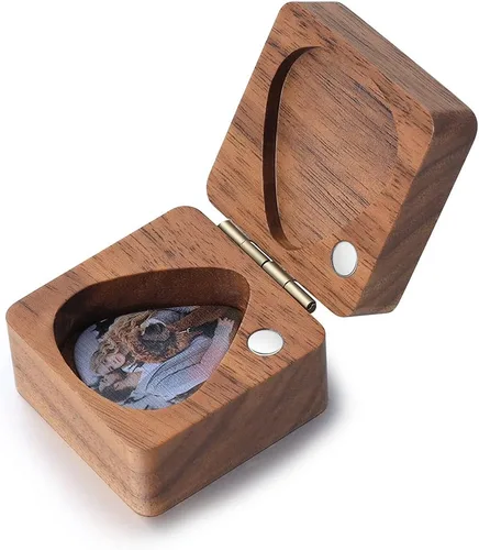 Miniatura 9 de Gemszoo Púas de guitarra personalizadas para cualquier mensaje, paquete de 3 en caja de madera para guitarra, regalo musical para guitarra (estilo 1)
