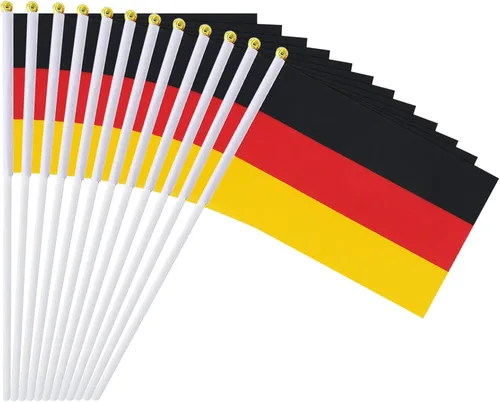 Miniatura 37 de Bandera de México, bandera mexicana, pequeñas mini banderas de mano de México en palo, ideal para fiestas, desfiles, eventos deportivos