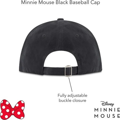 Miniatura 3 de Concept One Disneys Minnie Mouse Bows Embroidered Cotton Adjustable Dad Hat with Curved Brim