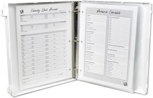 Miniatura 7 de Carpeta organizadora para documentar tu árbol genealógico: incluye tablas de linaje en blanco, formularios de registro de unidades familiares