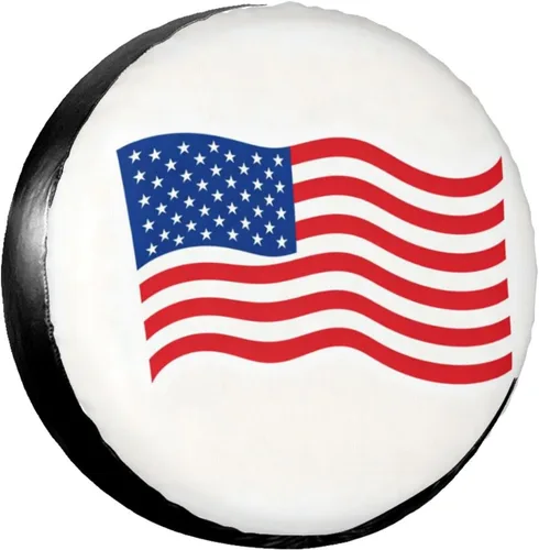 Miniatura 14 de Bee Crown Flowers Embroidery Spare Tire Cover Wheel Protectors Dust-Proof Wheel Tire Cover Fit Trailer, Rv, Sand Many Vehicle 14inch