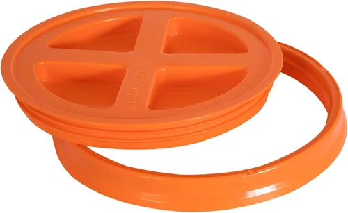 Miniatura 11 de Gamma2 Tapa de sello gamma para cubos utilitarios – Se adapta a cubos de 3.5, 5, 6 y 7 galones, amarillo, fabricado en Estados Unidos