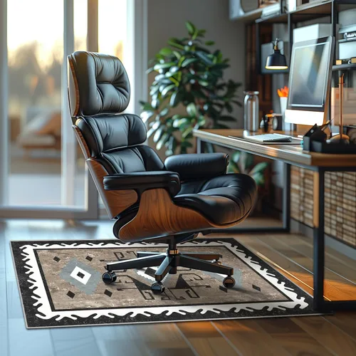 Miniatura 9 de Tapete para silla de oficina para suelo de madera dura, antideslizante, Hi-Q, tapete para silla de escritorio para suelos de madera dura y baja