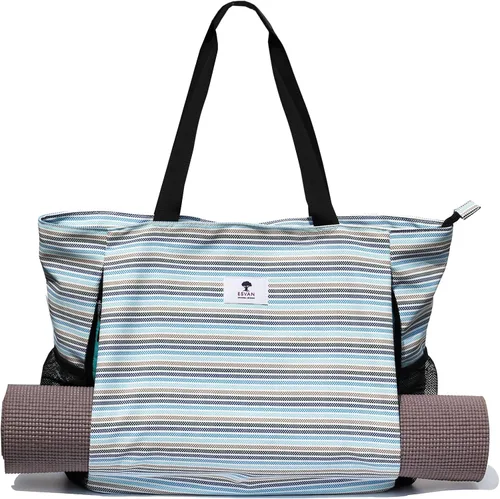 Bolsa para esterilla de yoga ESVAN, bolsa de mano para yoga, bandolera para esterilla de yoga, bolsa de transporte para oficina, yoga, pilates,