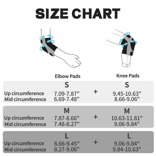 Miniatura 2 de Kids Knee Pads + Elbow Pads, Compression Support Sleeve with Thickened Pad, Breathable & Lightweight Protective Gear for Basketball Wrestling