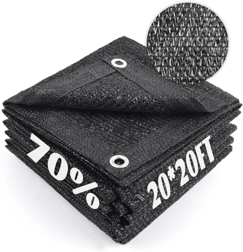 Miniatura 62 de Cool Area Lona de malla con ojales para cubierta de plantas, toldo de patio de 10 x 20 pies, para jardín, pérgola, invernadero, coche, granero, 55%