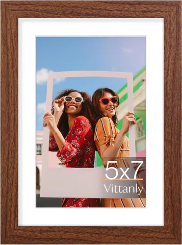 Miniatura 260 de Vittanly Marco de fotos de 3.5 x 5 pulgadas, material prémium con plexiglás inastillable, marco de fotos para pared o mesa, color negro, paquete de 1