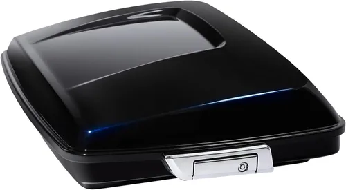 Miniatura 13 de HR3 Amber Whiskey 5.5" Equipaje de maletero tipo navaja con cierres Compatible con Street Glide FLHX 2014 2016 Road Glide FLTRX (Reemplaza al OEM)