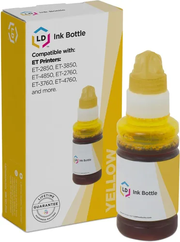 LD Productos Reemplazo de botella de tinta compatible para Epson 502 T502420-S (amarillo único) para uso en Epson ET Series, Expression y Workforce