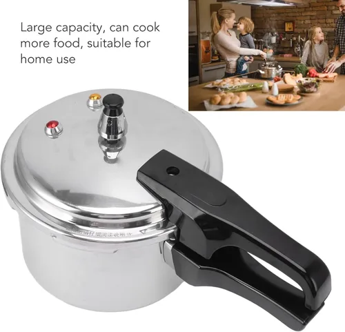 Miniatura 3 de Olla a presión de aleación de aluminio de 3 litros, olla de presión pequeña de presión inferior de 7.1 in para cocina de inducción de estufa de gas