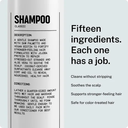 Miniatura 3 de Blu Atlas - Champú natural para hombres, sin sulfato para todo tipo de cabello, 15 ingredientes, sin relleno, ayuda con la caspa y el cuero