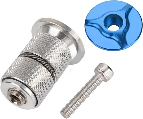Miniatura 6 de Dioche Parte superior del auricular del vástago, aleación de aluminio Auriculares Top Fork Expander Bung