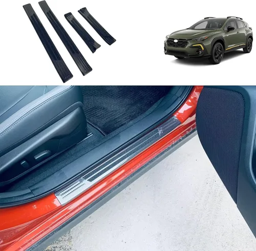 Miniatura 11 de Accesorios de automóvil compatibles con Subaru Crosstrek 2023-2026, placa interior del umbral de la puerta, cubierta protectora de arañazos, marco
