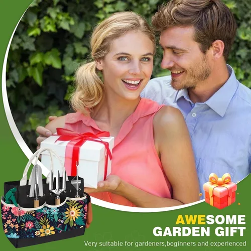 Miniatura 7 de Juego de 22 piezas de herramientas de jardín para mujeres, kit de herramientas de mano de jardín resistente para jardineras principiantes, regalos