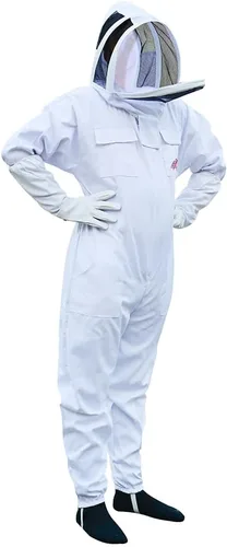 Miniatura 6 de Euphoric Polly Traje de abeja de algodón, traje de apicultor a prueba de picaduras, traje de guarda de abeja con guantes, traje de apicultura