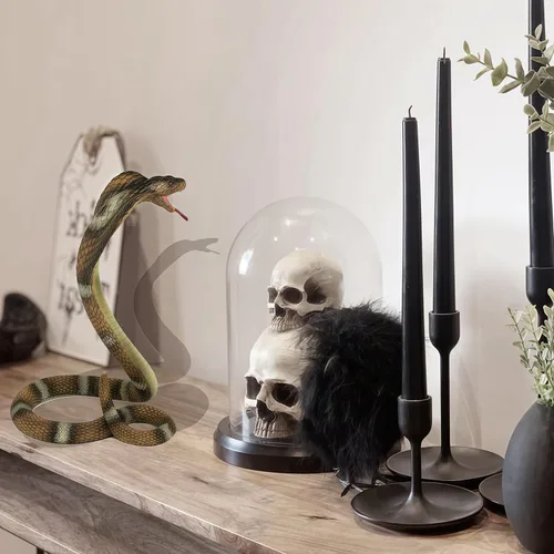 Miniatura 8 de Gemini&Genius Juguete de figura King Cobra, juguetes de animales de safari, figuras de acción de serpiente falsas, juguete de serpiente aterradora