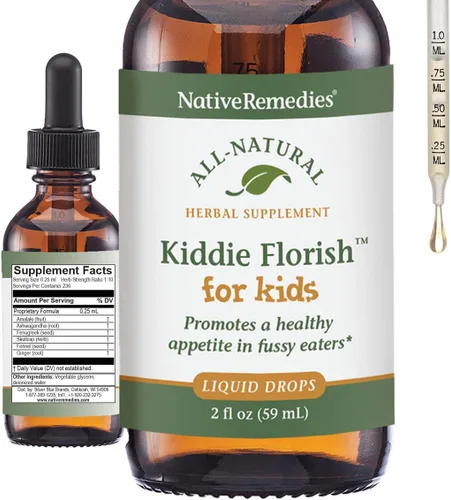 Native Remedies Kiddie Florish - Suplemento de hierbas totalmente naturales que promueve un apetito saludable en los comedores quisquillosos - 2.0