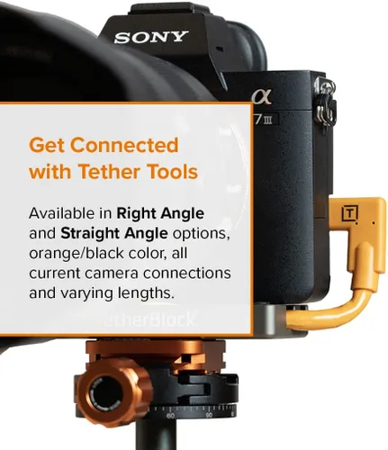 Miniatura 6 de Tether Tools TetherPro - Cable USB 3.0 a Micro-B para transferencia rápida y conexión entre cámara y computadora, naranja de alta visibilidad, 15