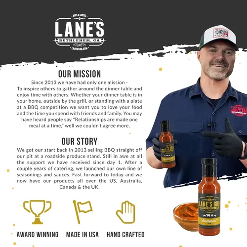 Miniatura 8 de Lane's Southbound Carolina Mustard BBQ Sauce, South Carolina BBQ Mustard Sauce, la mejor salsa BBQ perfecta para sándwiches y hamburguesas, 13.5