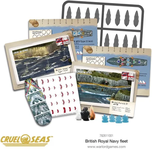 Miniatura 7 de Cruel Seas Warlord British Royal Fleet 1:300 WWII Naval Militar Wargaming Kit de modelo de plástico 782611001
