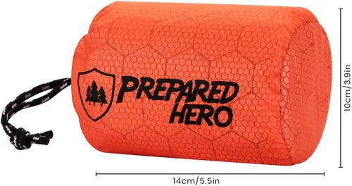 Miniatura 5 de Bolsa de supervivencia Hero de Prepared Hero – 1 paquete – Herramienta de supervivencia de emergencia héroe bolsa de supervivencia para camping