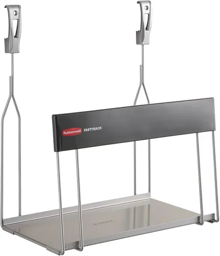 Miniatura 10 de Rubbermaid FastTrack - Organizador de garaje multiusos, capacidad de 50 libras, sistema de almacenamiento montado en la pared de níquel satinado
