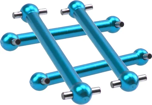 Miniatura 4 de Paquete de 4 ejes de transmisión CVD de aleación de aluminio Vgoohobby compatible con Tamiya TT02B TT-02B 1/10 RC Car Upgrades Parts (azul)