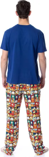 Miniatura 5 de Nickelodeon - Conjunto de pijama para hombre Garfield Odie Comic Strip Chill Out, Multicolor