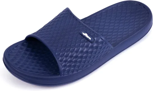 Miniatura 18 de FUNKYMONKEY - Sandalias de baño para mujer, sandalias para el interior del hogar, playa, antideslizantes