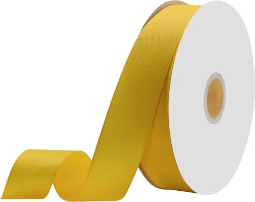 Miniatura 33 de Cinta blanca de grogrén de 1-1/2 pulgadas x 50 yardas para envolver regalos, muy adecuada para decoración de bodas, ramos, manualidades, costura