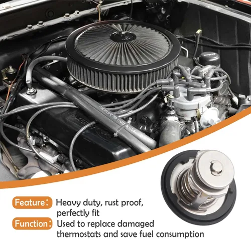 Miniatura 5 de Termostato para automóvil, termostato de refrigerante del motor de servicio pesado compatible con Honda Civic Accord Acura EL CL, termostatos