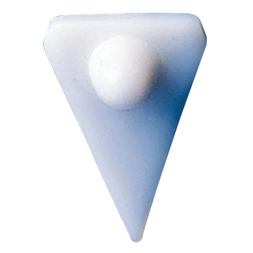 SP Bel-Art Spinvane - Barra de agitación magnética triangular de teflón, 0.409 x 0.650 x 0.386 in, se adapta a viales de 0.1-0.2 fl oz, color blanco