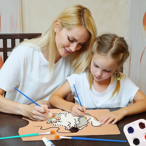 Miniatura 2 de 32 piezas de cartón para camisas de cartón, para manualidades, pintura de impresión de camisetas para niños y adultos, serigrafía, 4 tamaños