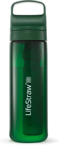 Miniatura 11 de LifeStraw Serie Go – Botella de filtro de agua sin BPA para viajes y uso diario, elimina bacterias, parásitos y microplásticos, mejora el sabor, 1L