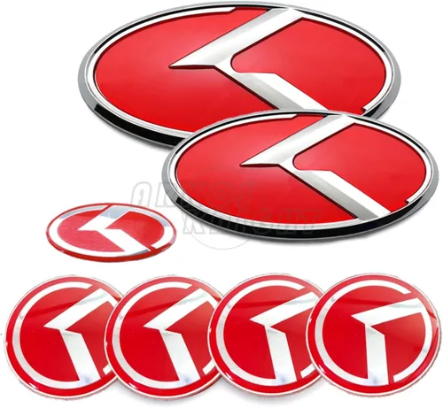 Miniatura 8 de 7PCS Emblema K Vintage Compatible con Insignia Delantera Trasera para Accesorios de Auto (Negro)