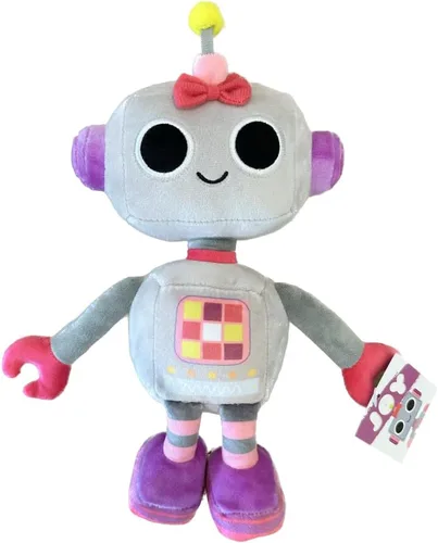 Listener Kids Joy the Robot - Peluche oficial de 7.5 pulgadas, suave robot de peluche para niños pequeños y niños, detalles bordados seguros para