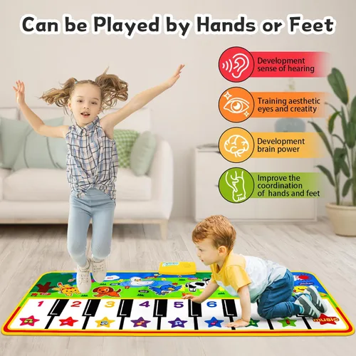 Miniatura 5 de M SANMERSEN - Alfombrilla de piano para niños