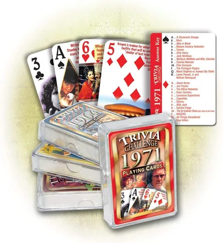 Miniatura 2 de Flickback 1971 Trivia Juego de cartas