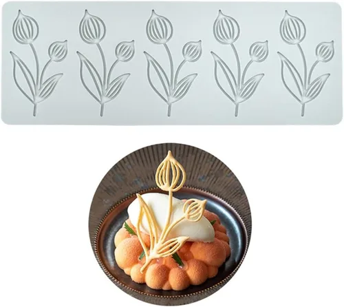 Miniatura 15 de Molde de silicona con forma de langosta y encaje para chocolate y dulces, molde 3D hueco con forma de espina de pescado para dulces, decoraciones