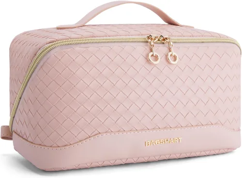 BAGSMART Bolsa de Maquillaje Acolchada 24-A-Rosa